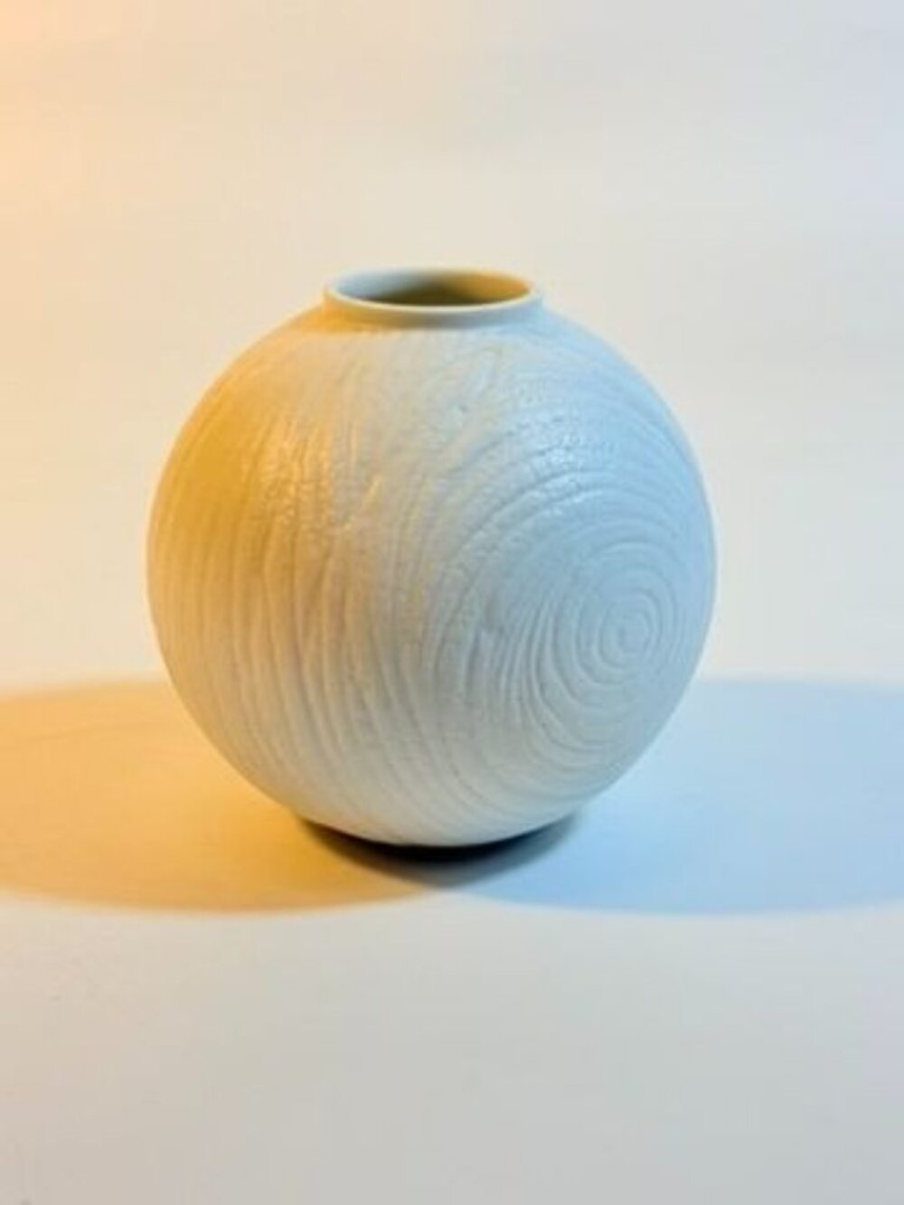 Vase Rosenthal Studio Line Martin Freyer Op Art Modernist Matte white bisque por - Picture 9 of 16